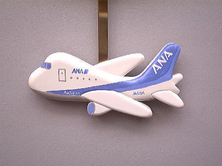 結婚祝い：「ANA」全日空ボーイング 767-300(ER) (JA611A)の飛行機の振り子時計